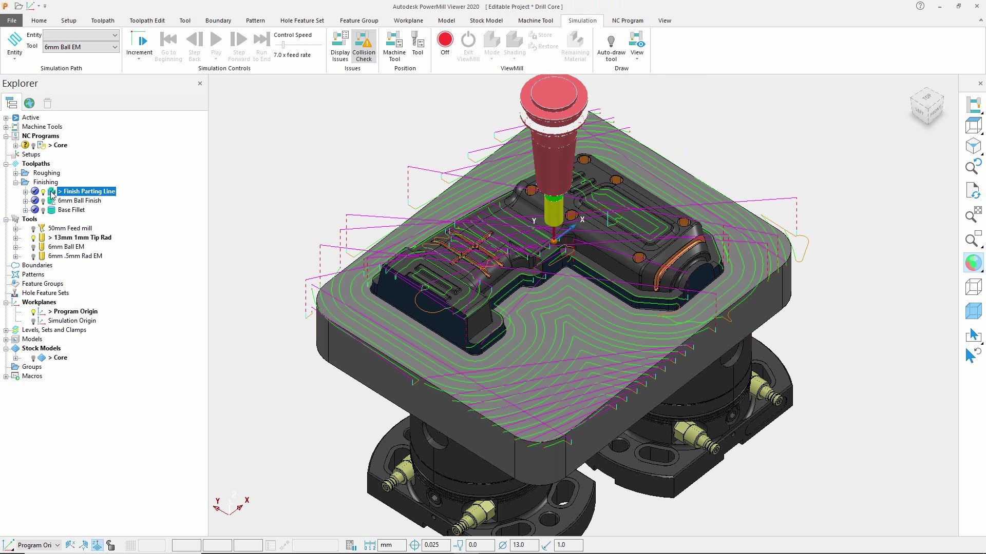 Plastik Kalıbı İşleme için Powermill 